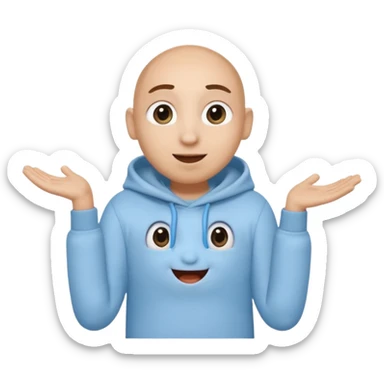 No head..it has 1 eye....stands upright ...wears clothing. is light grey and light blue..looks happy and cuddly... doesnt have a full head.... there is a appendage coming out of top of body with a single large eye sticker