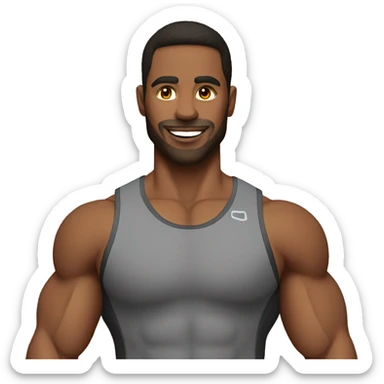 personal trainer at the gym sticker