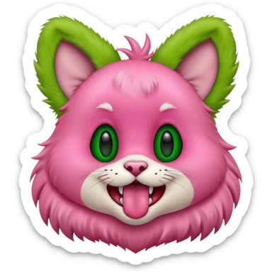 Labubu sticking out tongue sticker