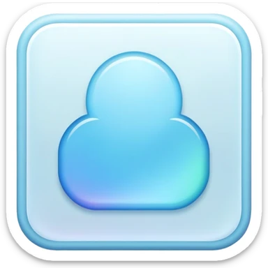 Iridescent pastel blue formal elegant sophisticated cultured neat pretty beautiful nifty app icon sticker