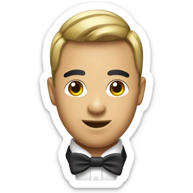 a Asia Gay headhunter with bow tie sticker