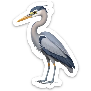  bird heron sticker