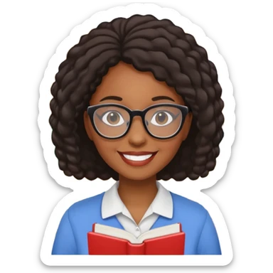 Bookstore Clerk black woman sticker