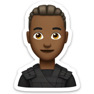 Ninja low taper fade sticker