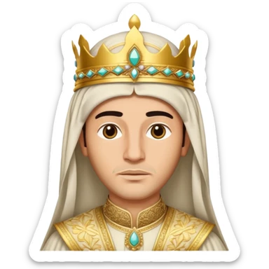 king in arab clothes   sticker