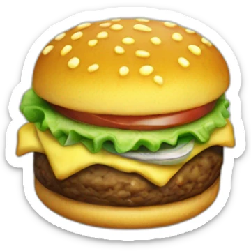 Spongebob's Krabby patty sticker