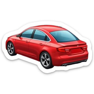 a car on a scenic highway sticker