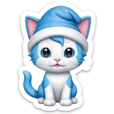 the popular meme „smurf cat“ sticker