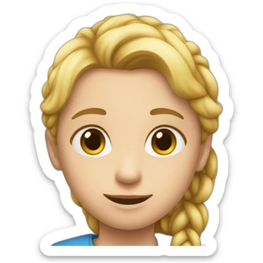 Un enfant disant stp avec un cœur  sticker