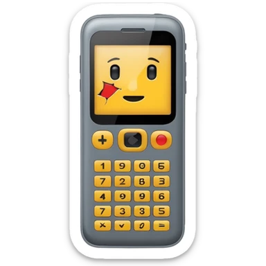 telefóno movil viejo sin emoji simple minimalista sticker