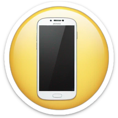 a smartphone turned off sticker