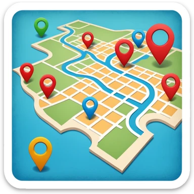 ubicacion en el mapa sticker