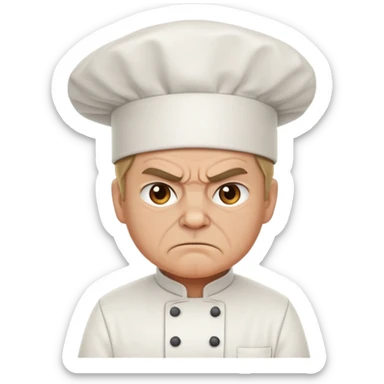Chef Skinner angry chef sticker
