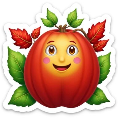 Una pradera con muchas setas y hadas sticker