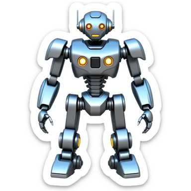 Futuristic Technological modern cyberpunk mecha robot sticker