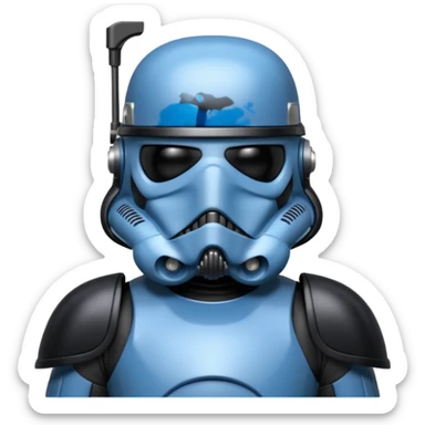 a blueberry star wars death trooper sticker