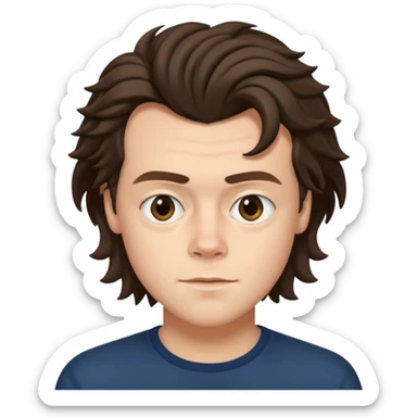 une joli personne qui ressemble a harry styles, avec beaucoup de details sticker