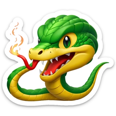 my nickname on the discord server is Little VIper, i want a animated emoji with the text "'Lil Viper Mad" with an angery little viper spitting sticker