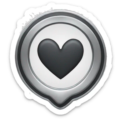 I want an emoji that i can paste with the logo of Audi but the second ring of the logo to be a heart sticker