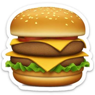 Extra Burger, Food, Make a honey mustard into ta patty and there we go. sticker