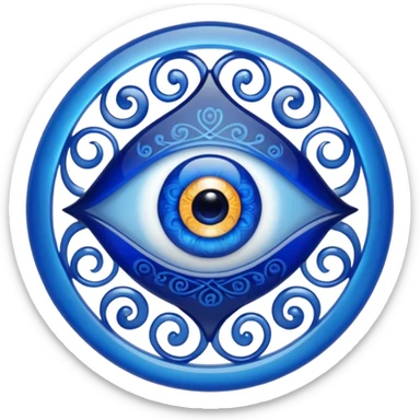 Turkish amulet against the evil eye sticker