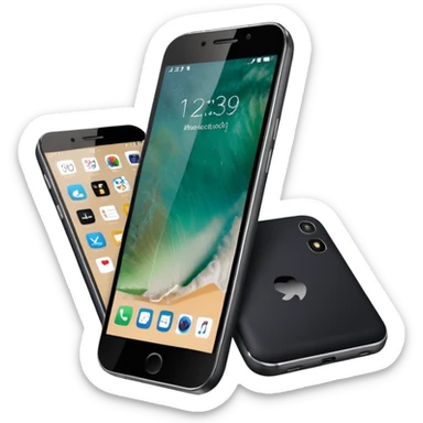 Quero uma desenho de celular e em baixo quero uma frase escrita ass vendendo esse celular em português  sticker