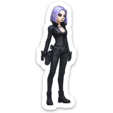 goth brigitta,overwatch,full body sticker
