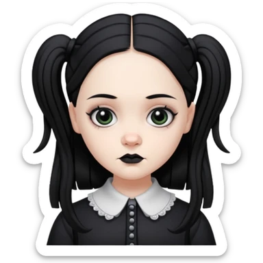wednesday addams sticker