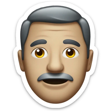 A drunkard with blue bruises sticker