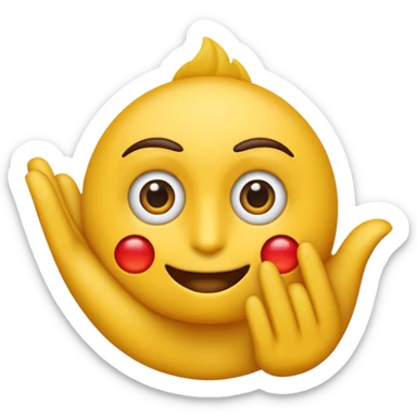 haz un emoji muy enojado mirandome con una mano delante que con dos dedos segnale los ojos, un dedo a ojo sticker