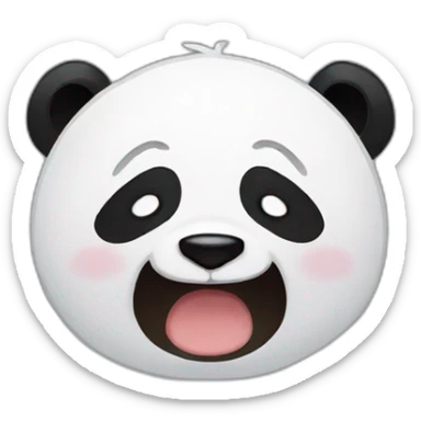 Panda crying 😭 sticker