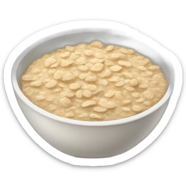 bowl of oatmeal sticker
