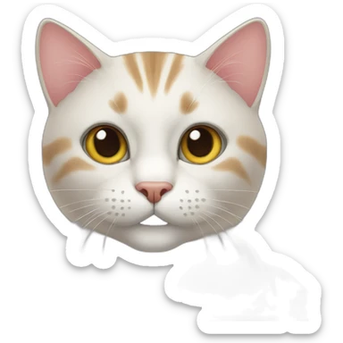 Cat web design sticker