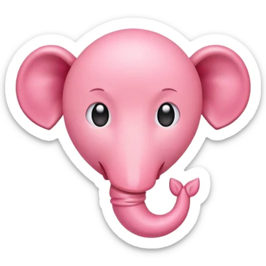 Pink female cute uterus emoji  sticker