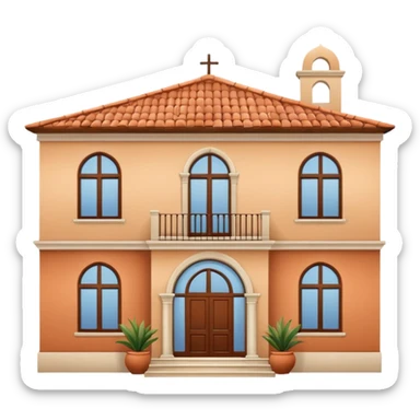 Mediterranean house sticker