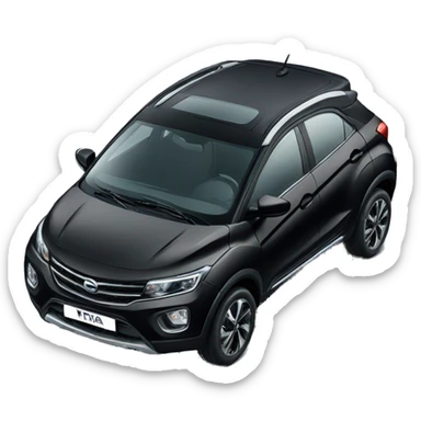 Tata nexon black car sticker
