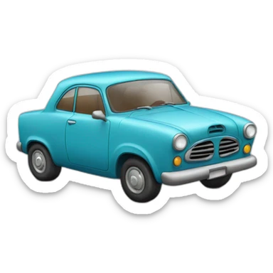 Car super fuerte con chupete en la boca sticker