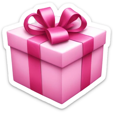 pink present sticker