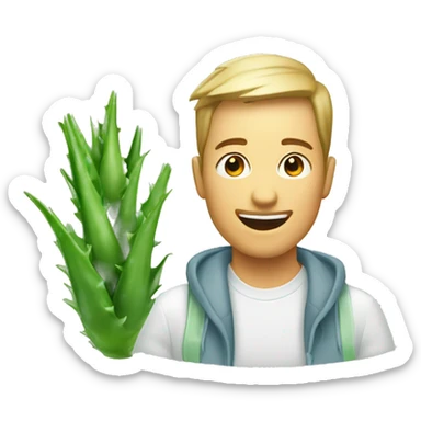 Aloe vera gel sticker