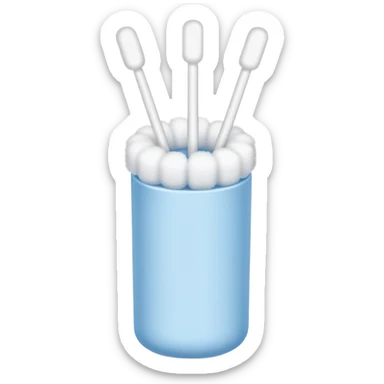 Cotton swabs sticker