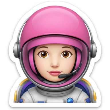 Astronauts with Pink Visors sticker