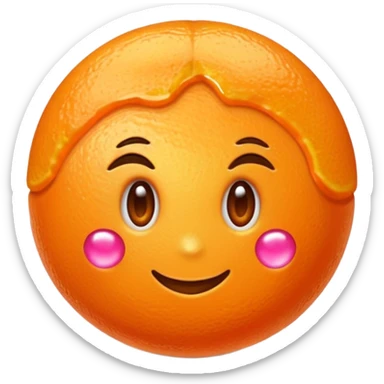 fais moi un bonbon orange sticker