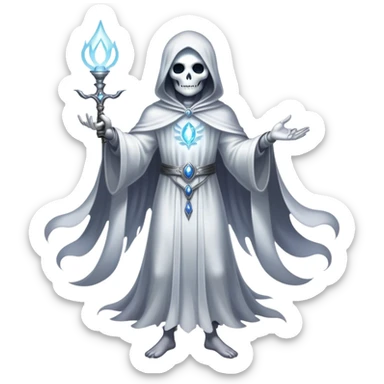 Full body, Cinematic and Ultra realistic 32k HD hauntingly beautiful specter with Balanced features, highly detailed, glowing with silver light, high shine, remembrance, a painting of white silver, fanciful, enchanting. The image is so lifelike it could leap off the canvas at any moment sticker