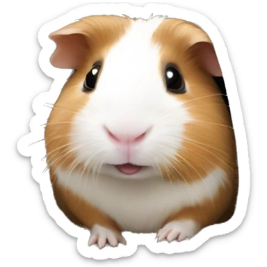 Guineapig in a tunnel very cute but realistic sticker
