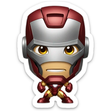 Iron man bodybuilding  sticker