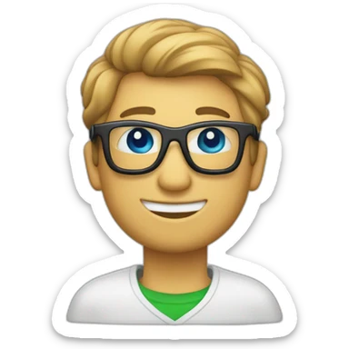 cirujano plastico con bata y gafas sticker