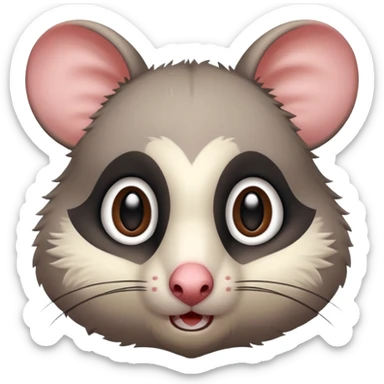 Embarrassed possum  sticker