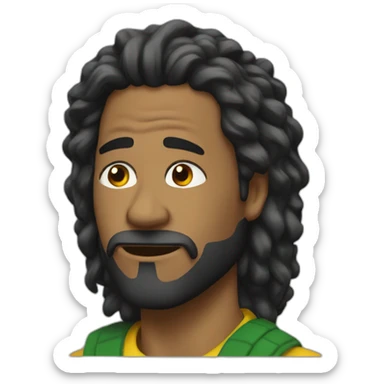 disappointing reggae man sticker