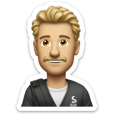 man wearing skibidi toilet rizz fanum tax tshirt sigma alpha dude on the side  sticker