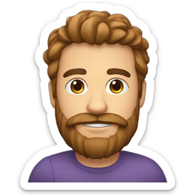 Fisioterapeuta moreno con barba sticker